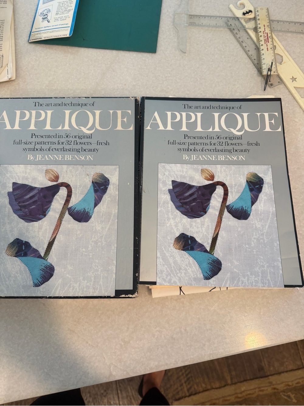 Applique by - Blue Illustrated Home Accent Book